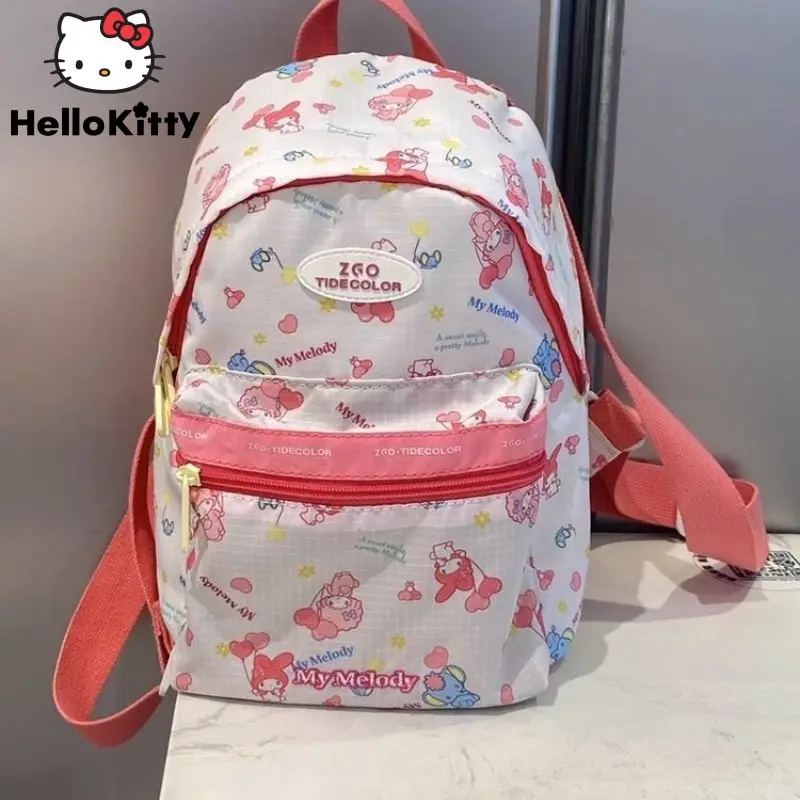 

Sanrio My Melody New Lightweight Small Backpack Women's Aesthetic Double Shoulder Bag Y2k Girls Japanese Style Cartoon Cute Bags