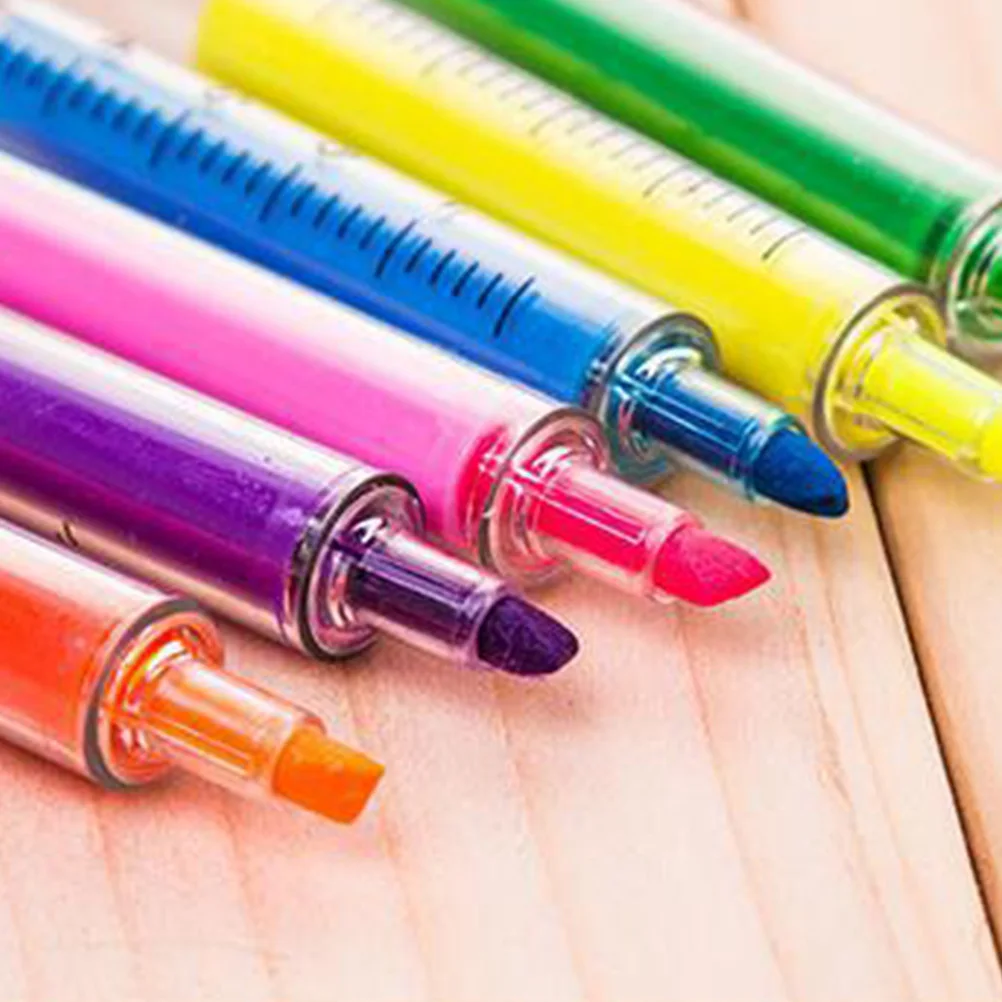

15 PCS Syringe Highlighter Watercolor Pen Pastel Highlighters Injector Marker Creative Nurse