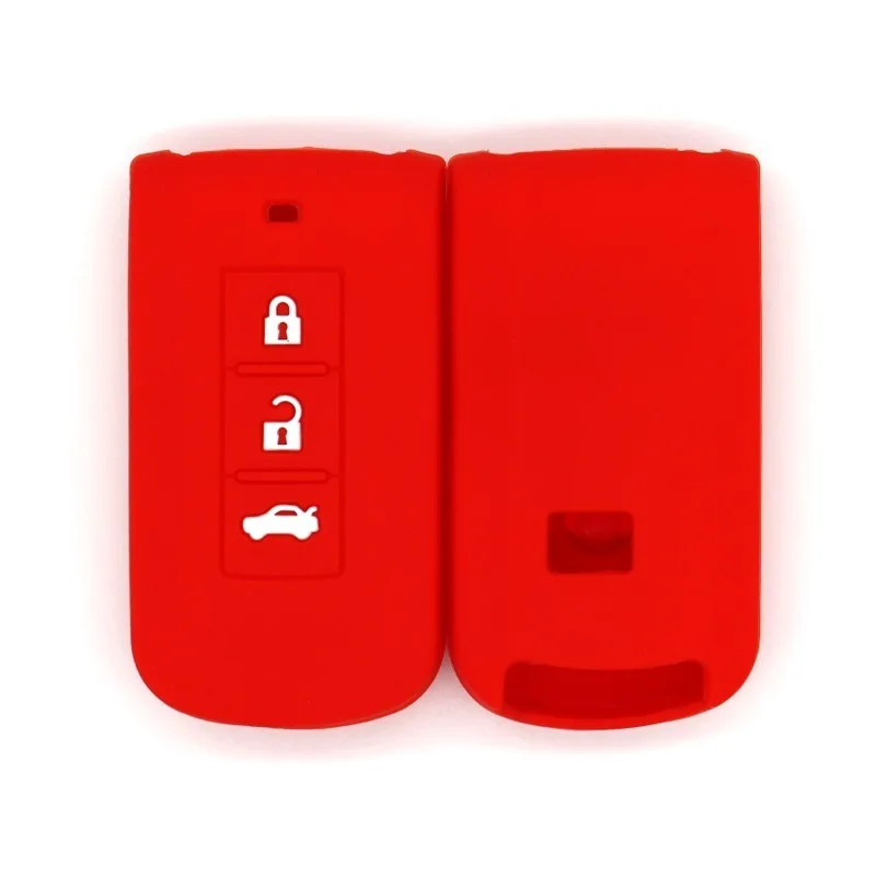 

Silicone Car Key Case for Mitsubishi Outlander/Pajero Sport/Outlander Sport/Lancer/Lancer EX - Key Pouch Automotive Accessories