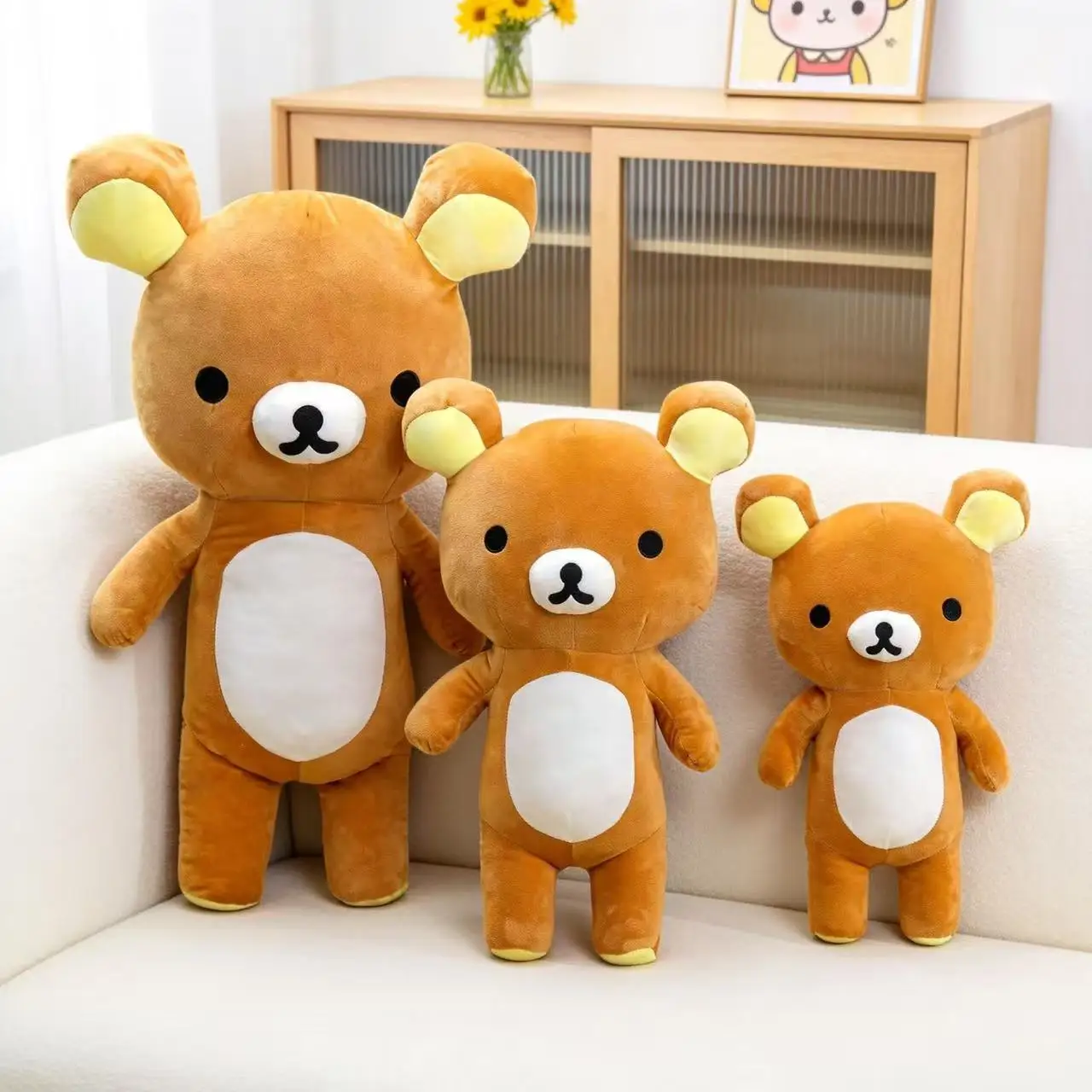 Rilakkuma Collection Plush Kawai Teddy Bear Stuffed Doll Kawaii Room Dcor Lovely Animal Toys Gifts For Kids Birthday Present