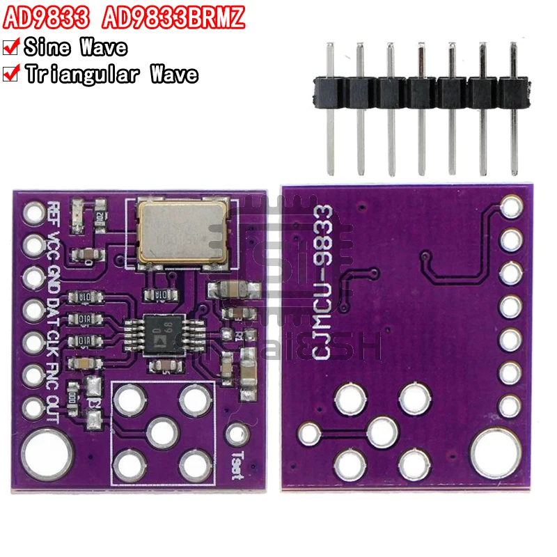 AD9833 AD9833BRMZ معالج دقيق قابل للبرمجة 0-12.5 ميجا هرتز شرط مربع DDS وحدة مولد الإشارة وحدة الواجهة التسلسلية #1