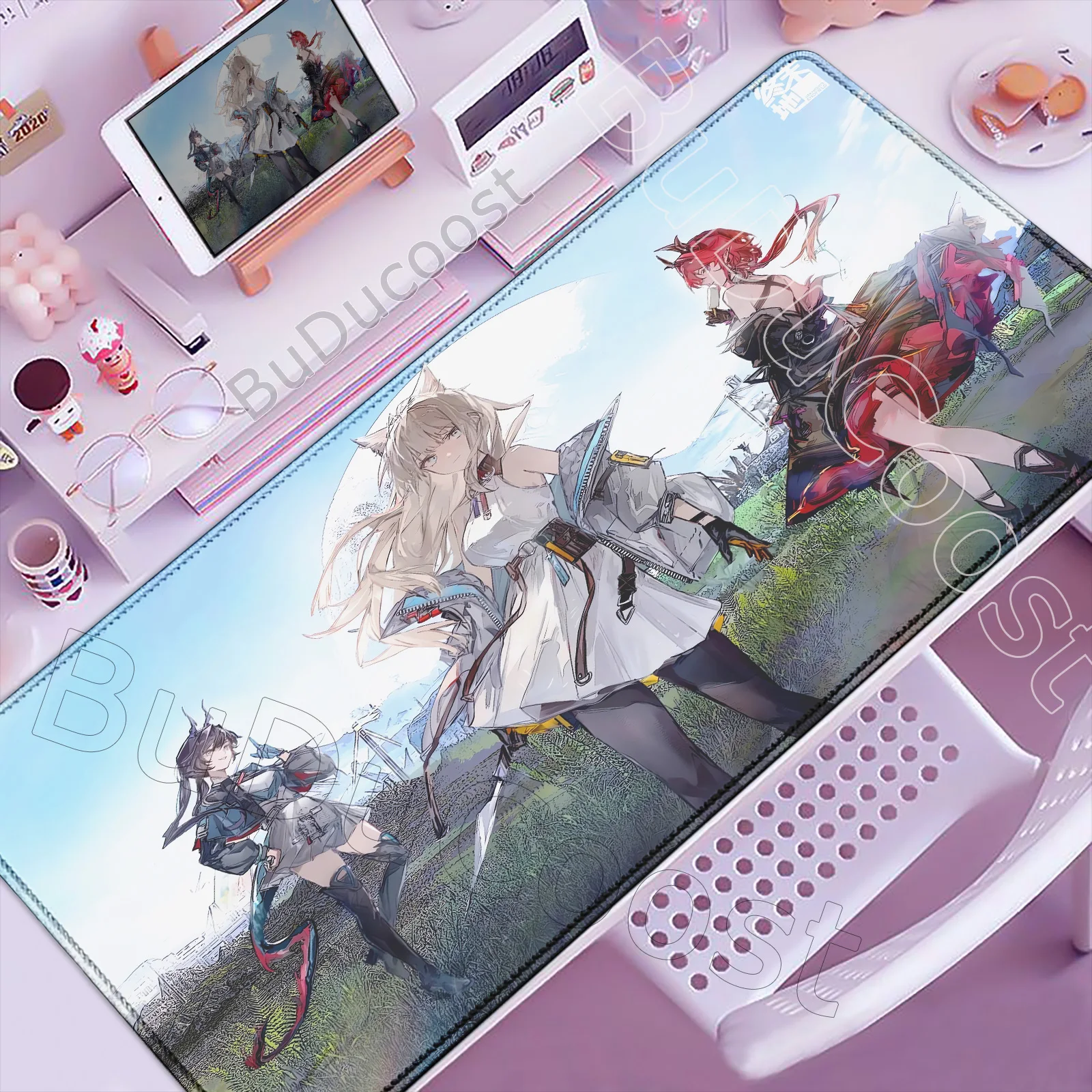 Kawaii Game Arknights Endfield Tangtang Mouse Pad Non-slip Rubber Gamer Balance Computer Decoracion Deskmat Laptop Office Large