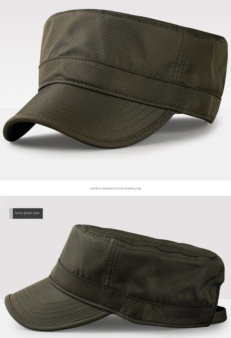 Atmungsaktive Mesh-Kappen für Männer und Frauen, Kadettenmütze, Flacher Schirm für Große Köpfe Schnell Trocknende Mütze Übergröße 56-59cm, 60-65cm – Detail 6