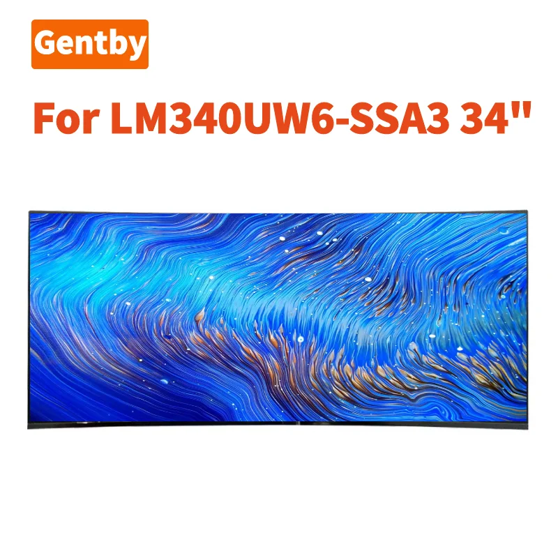 Original 34-inch 4K LM340UW6 SSA3 LM340UW6-SSA3 LM340UW3 (SS) (A3)  60Pins 144Hz IPS LCD Module For Desktop Monitor For Game