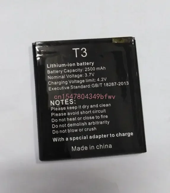 New vkworld T3 phone battery 2500mah 3.7V for Vkworld T3 5.0inch Android phone-