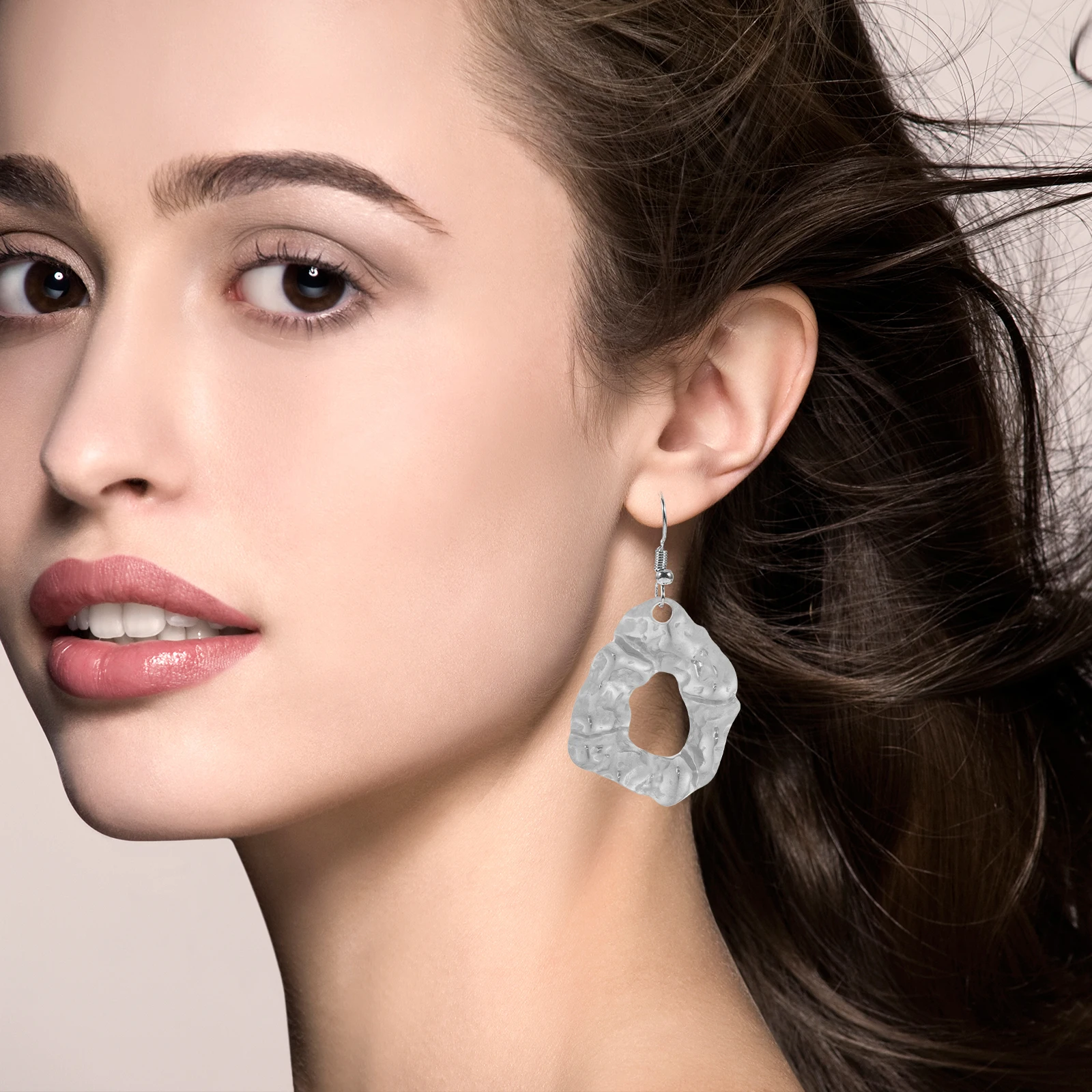 

5 Pcs Stainless Steel Earring Pendant Charms Decorative Twisted Texture DIY Accessories Creative Design Pendants Handmade