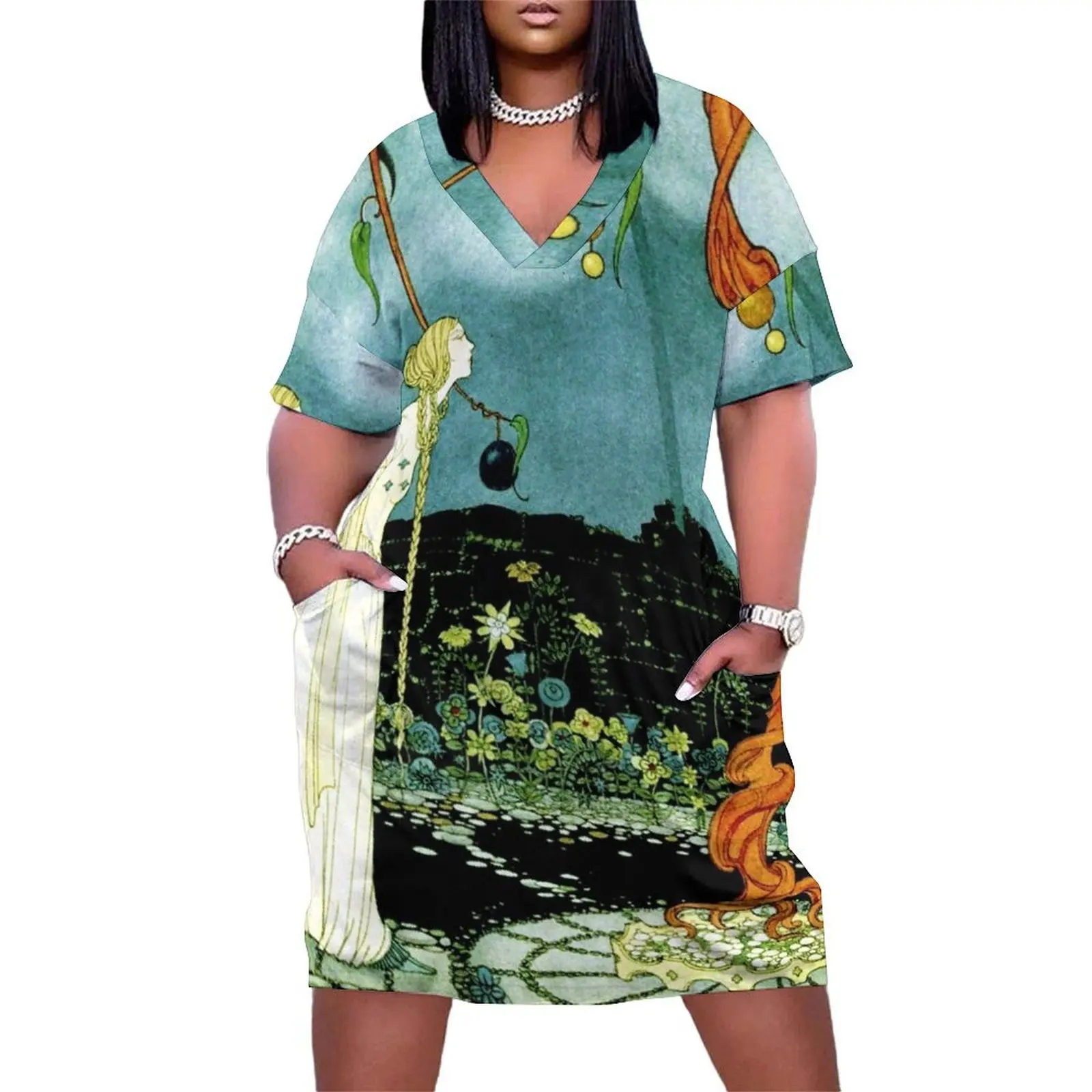 

HD Rosalie s Tree s by Virginia Frances Sterrett (1920) Loose Pocket Dress Women's summer dress dresses for womens 2025