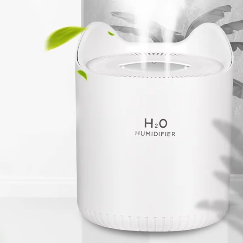 Double spray large capacity humidifier Home mini desktop fog volume humidifier Essential oil diffuser water refill air purifier