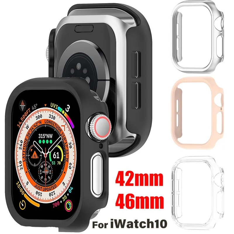 Watch Case for Apple Watch 10 Full Coverage Anti-scratch Shockproof Smartwatch Hollow Protective Case for Apple Iwatch10 42 46mm