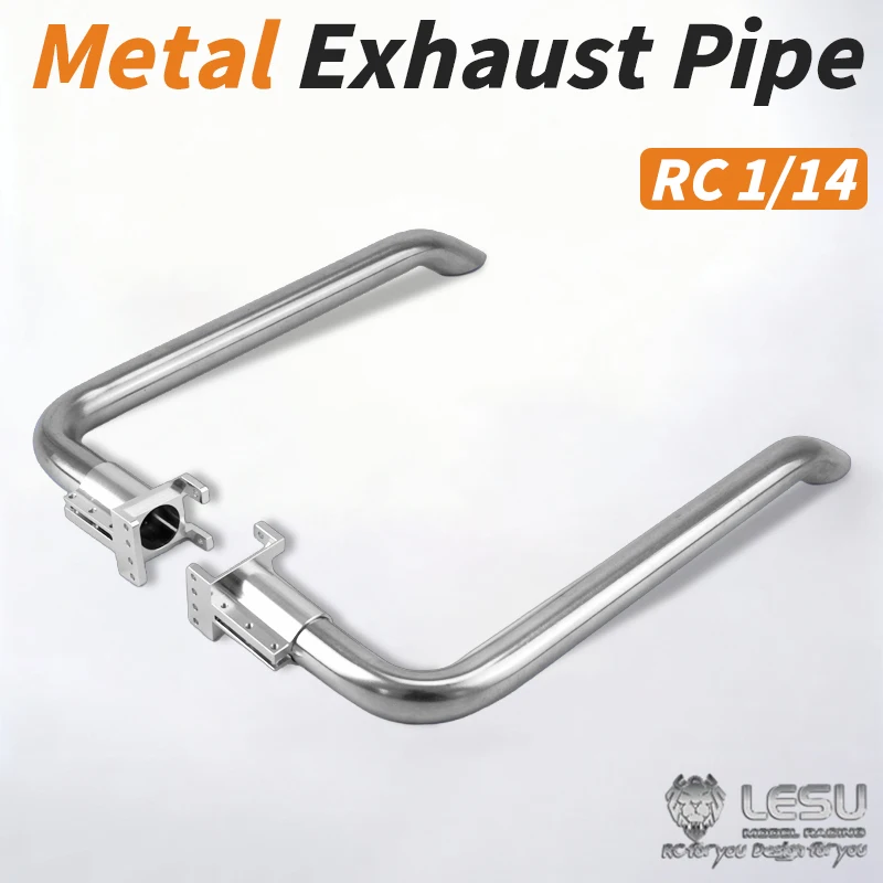 

LESU Metal Exhaust Pipe Chimney GW-K010 For Tamiya 1/14 RC Truck Tracrot King Hauler Grand Hauler Cars DIY Accessories Model Toy
