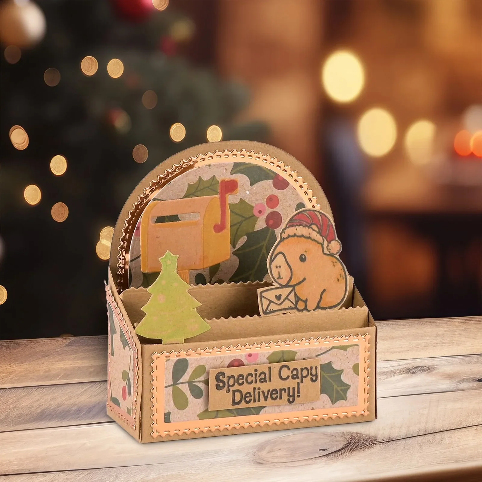 2025 Nowy Kwiat Gwiazda Oleśniewiec Liście Pocztowy Bombka Kwadratowy Kalendarz Adwentowy Pudełko 3D Metalowy Stempel Szablon Album na Zdjęcia Papier DIY Tłoczenie