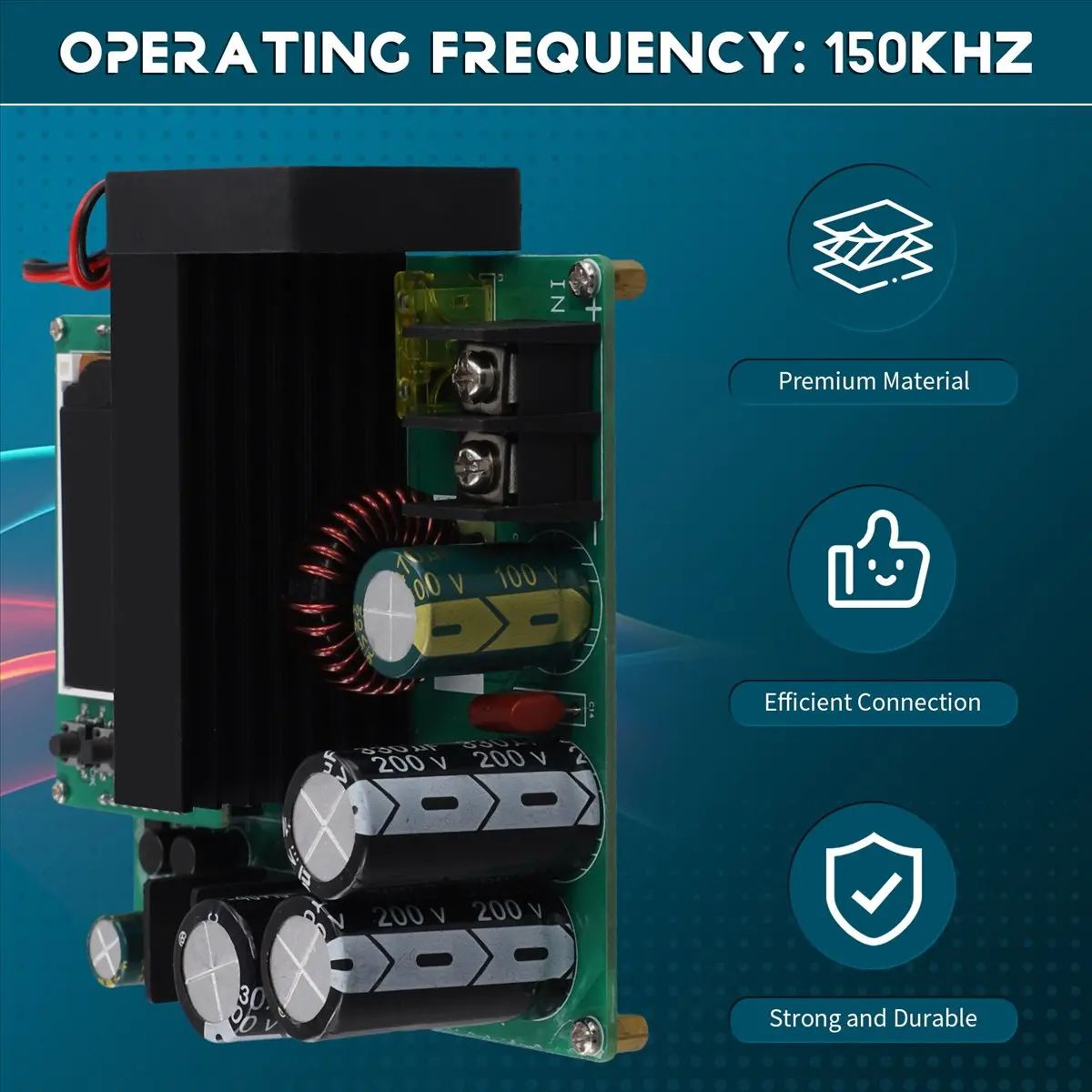 900W Boost Converter Current Constant Voltage Module DC9-60V Input DC10-120V Output Voltage Transformer Regulator-A09I