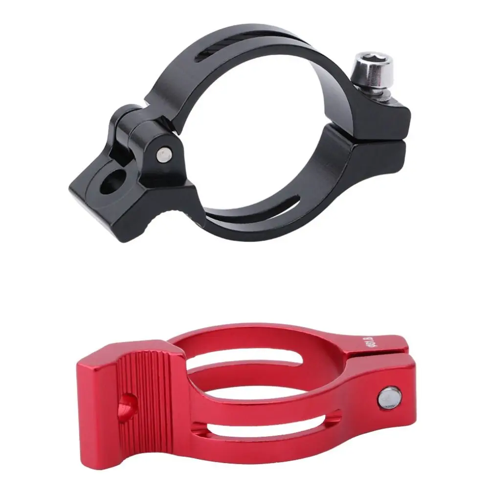 Abrazadera desviador delantero braze-on de aluminio rojo y negro - imagen 2