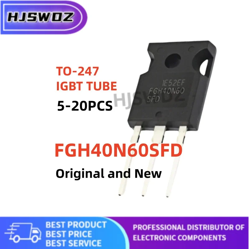 5-20PCS Original New FGH40N60SFD 40N60SFD TO-247 40A/600V IGBT tube for Inverter welding machine