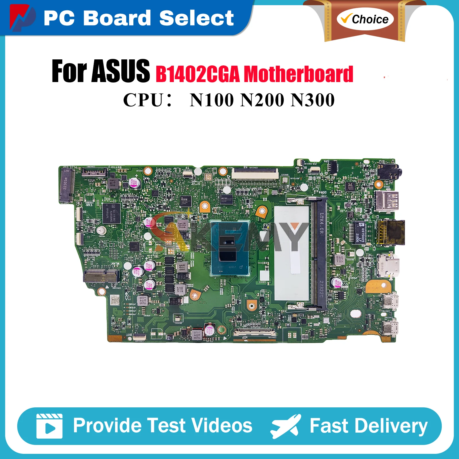 

B1402CGA Laptop Motherboard For ASUS ExpertBook B1402C B1402CBA B1402CGA Notebook Mainboard With CPU tests OK fast shipping stk