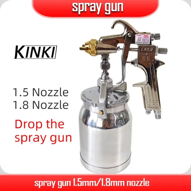 

Paint spray gun Kinki traditional lower pot spray gun 1.5mm/1.8mm nozzle automotive high-pressure pneumatic spray gun