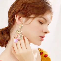 Best Lady Easter Earrings Alloy Pearls Rabbit Egg Shells Chicken Letters Tassels Various Options For You To Match