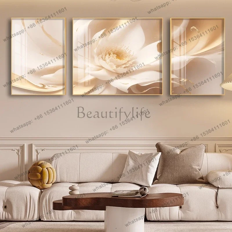X4 Room Decoration Poster Wall Art Decor Posters Pictures Wall Marvel Cream Wind Triptych Mural Painting Calligraphy Home Decor