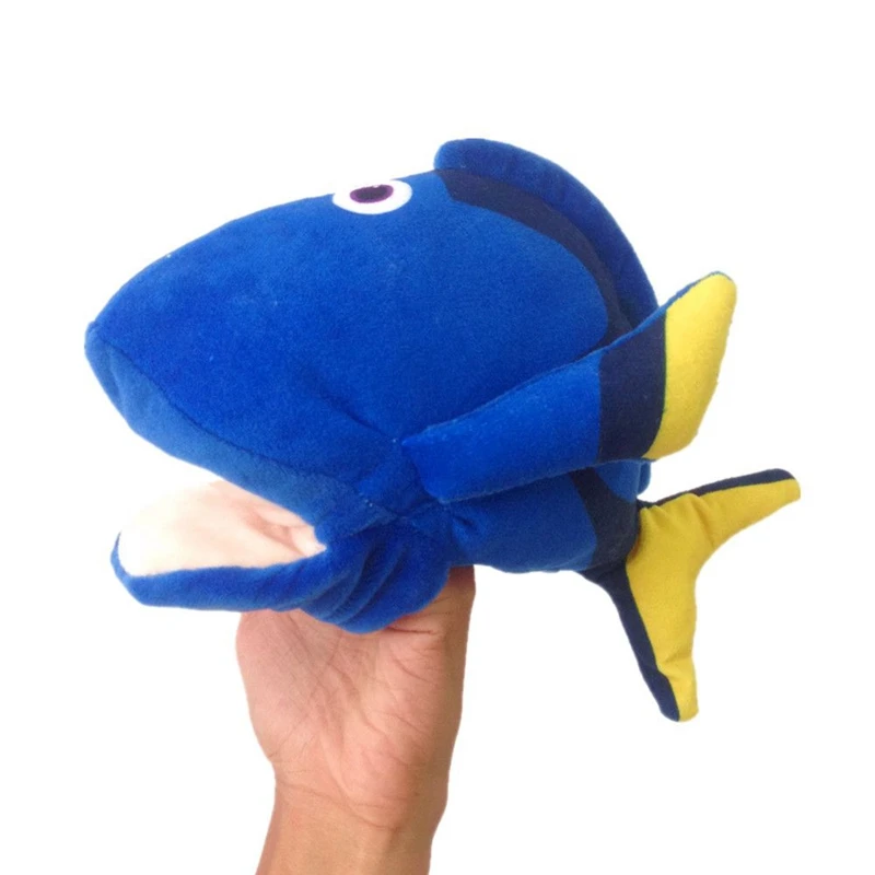 Nuevos juguetes de peluche con dedos de animales marinos para enseñanza y actuación de iluminación de niños marionetas de mano cómodas para mamá