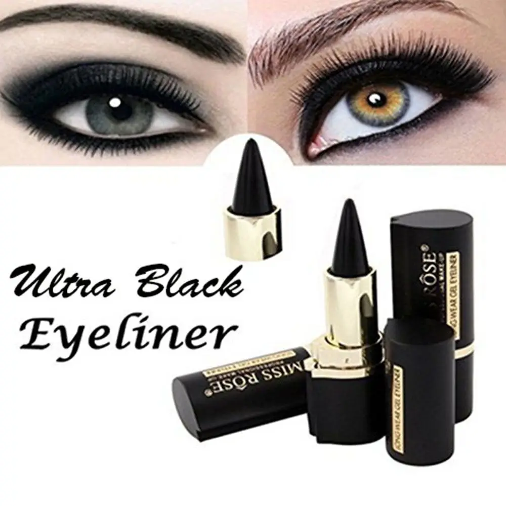 Ultra Long-Lasting Eyeliner เดี่ยว Tip สีดำอายไลเนอร์ดินสอ Intense Matte Quick-Dry