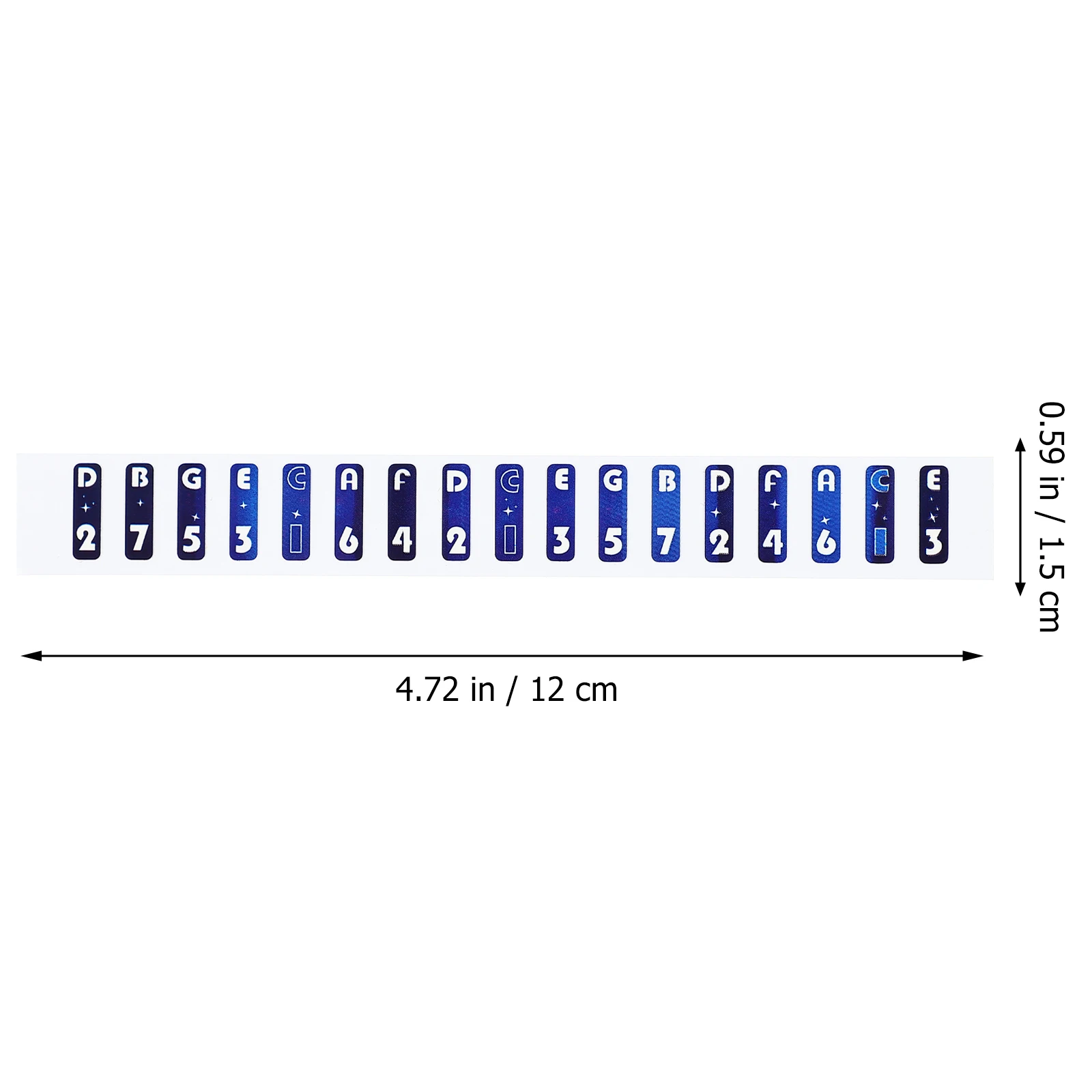 

1 Set Thumb Piano Scale 17 Keys Note Stickers For Beginner Kalimba Accessories Smooth Durable Stickers Decor Learning Supplies