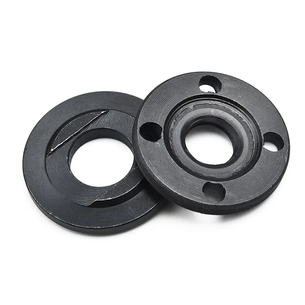 2 pz M14 Filettatura Smerigliatrice Angolare Flangia Dado Set Strumenti di Ricambio In Metallo 14mm Filettatura Mandrino Utensili Elettrici Smerigliatrici Dadi di Bloccaggio In Acciaio