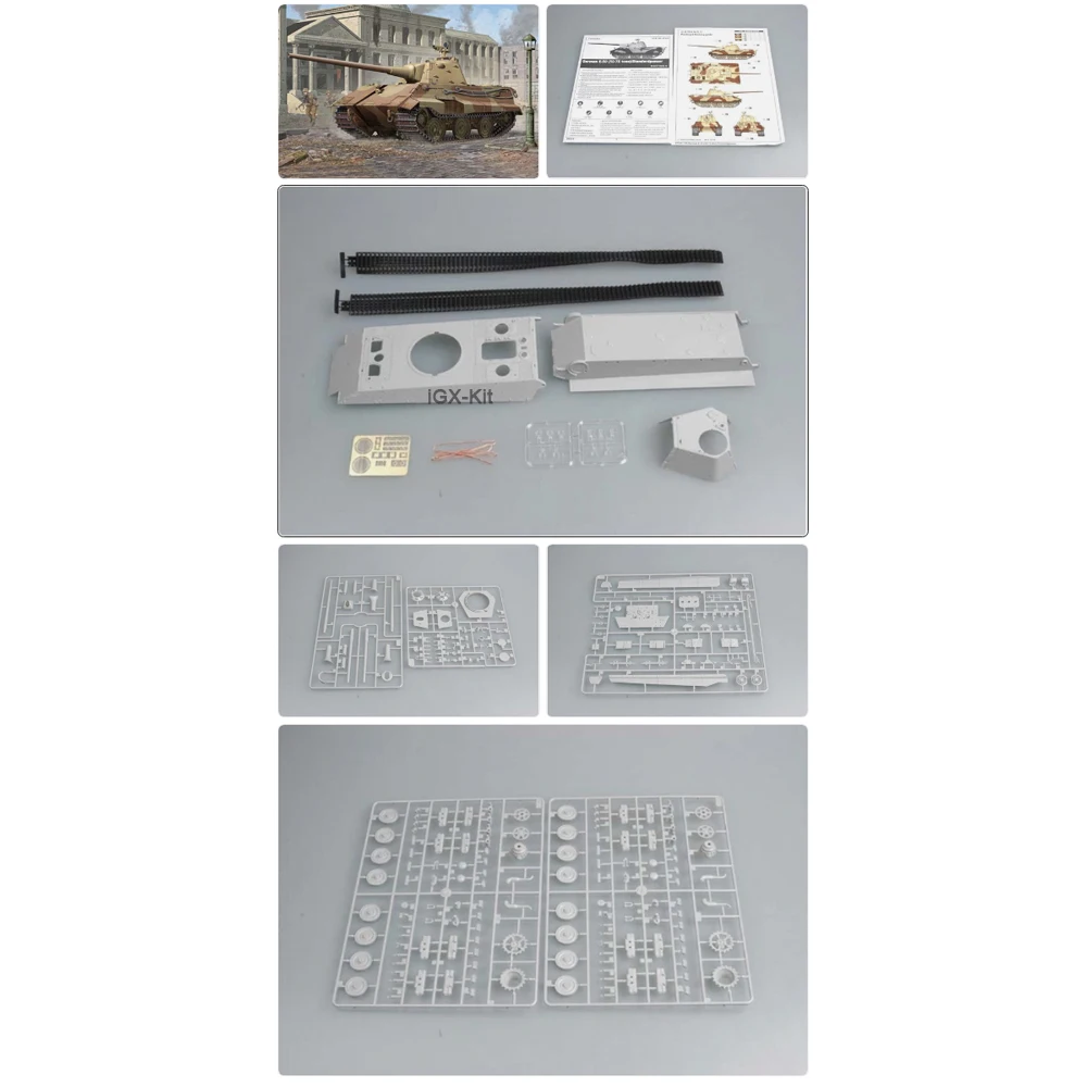 

Trumpeter 01536 Масштабная модель 1/35 Немецкий танк E50 E-50 Panther 50-75 тонн, пластиковый сборный конструктор, подарок