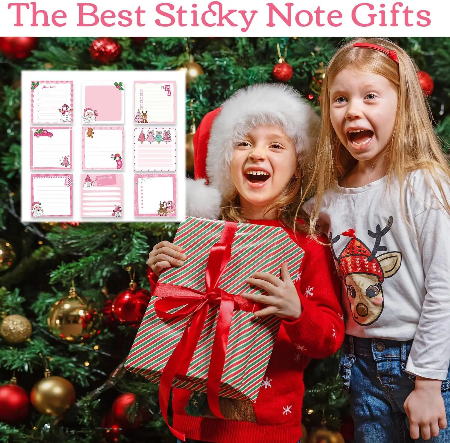 منصات مذكرة عيد الميلاد متفوقة جودة الورق الذاتي عصا ملاحظات منصات شخصيات عيد الميلاد دفاتر لطيف عيد الميلاد المفكرة #3