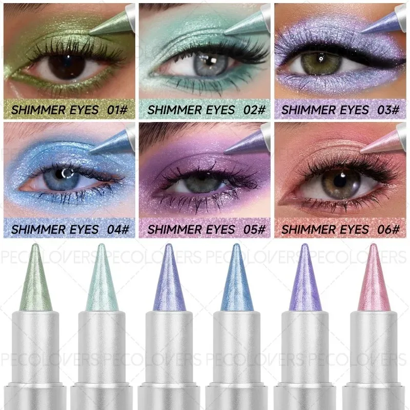 Stylo fard à paupières coloré, rendu des couleurs élevé, maquillage accrocheur, pour fêtes de vacances et usage quotidien, cosmétiques pour les yeux, 1 pièce