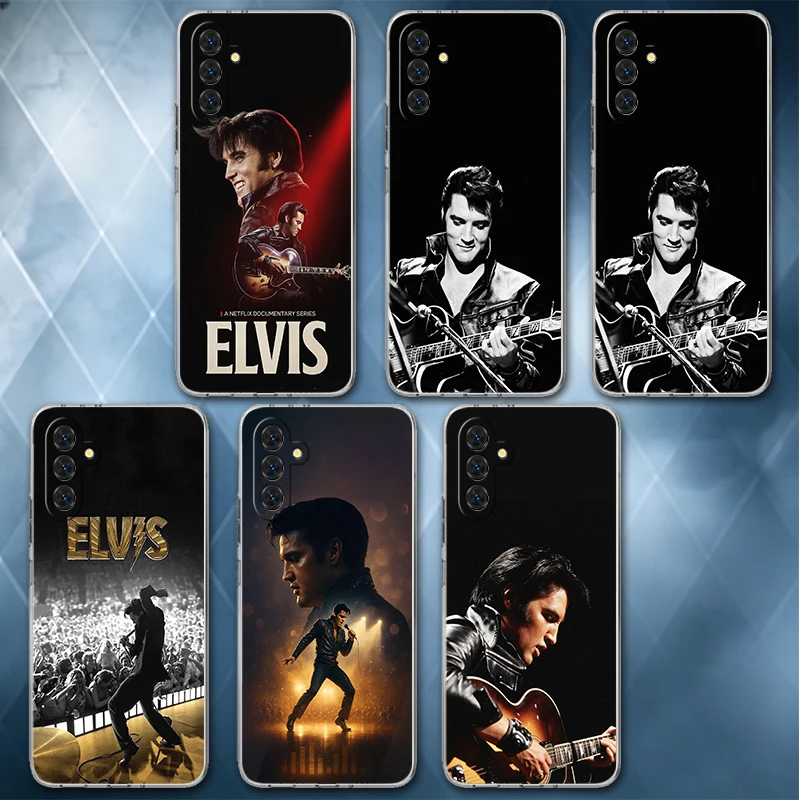 Singer E-Elvis P-Presley Soft Phone Case For Samsung A57 A17 A56 A16 A55 A15 A54 A14 A53 A13 A52 A12 A37 A36 A35 A34 A33 A26 A25