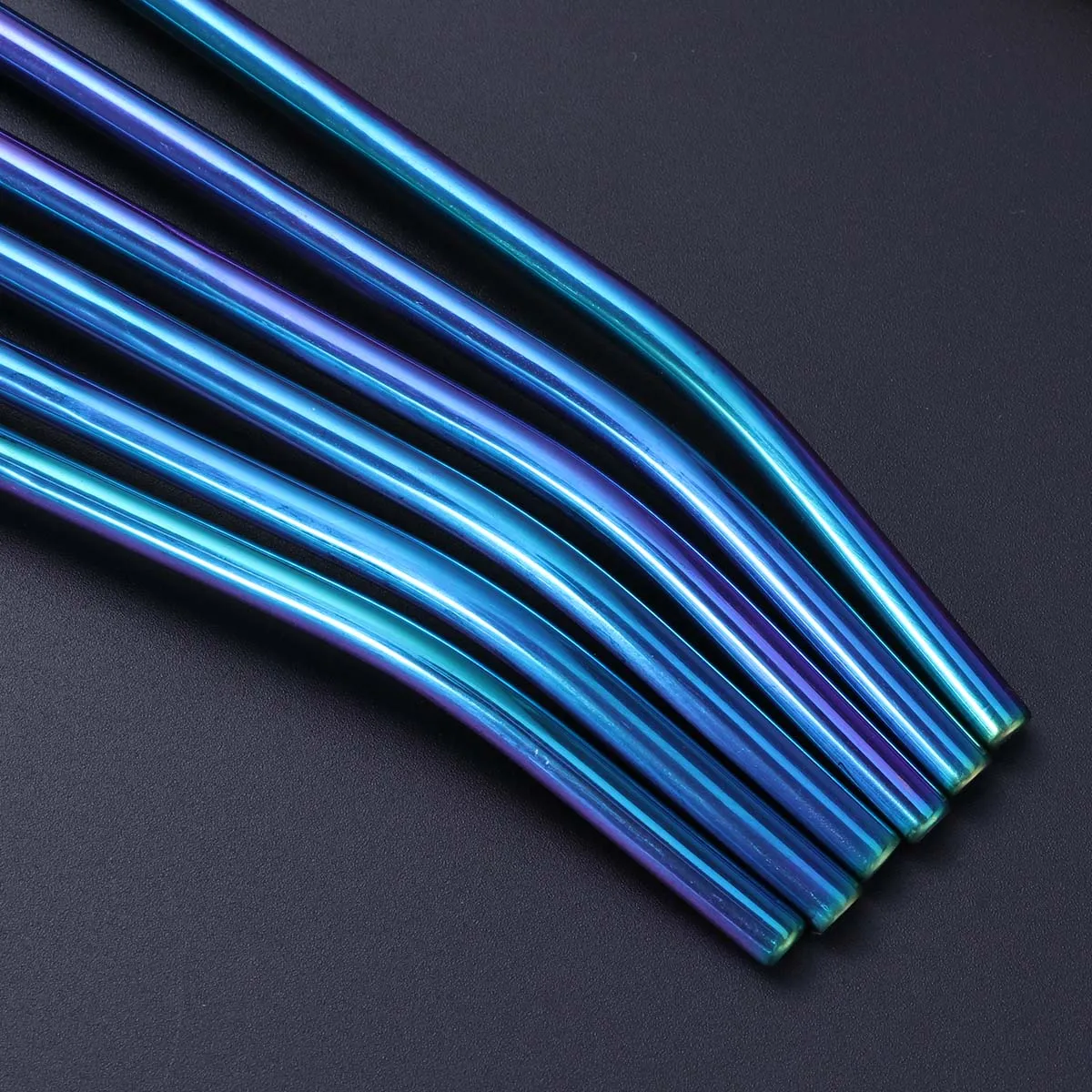 

4Pcs Stainless Steel Stir Spoons Long Handle Honey Stirring Spoon Coffee Bar Bistro Drinking Straws Spoon