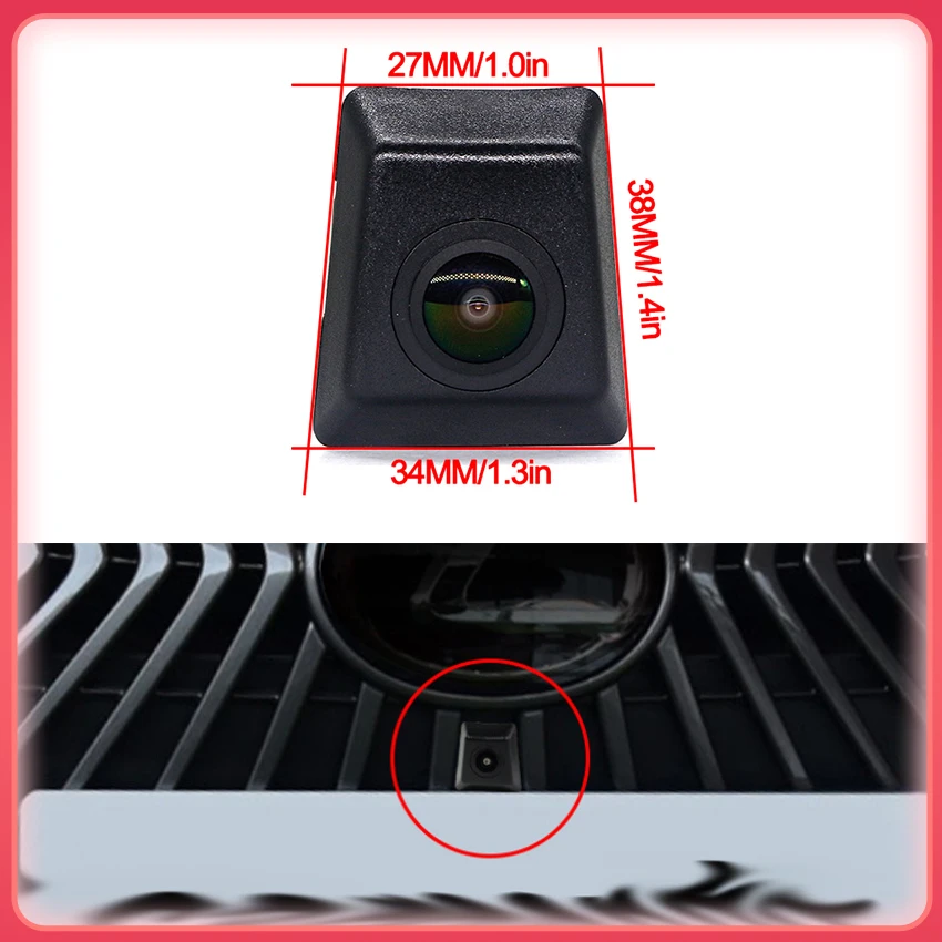 1080P AHD CVBS Night Vision Waterproof LOGO Parking Front View Camera For Lexus ES ES200 ES250 ES350 ES300h 2020 2021 2022 2023