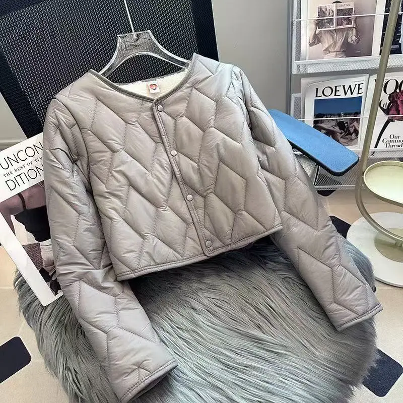 

Женские зимние парки, новинка 2023 года, легкое бархатное женское пальто, удобная темпераментная короткая женская куртка на хлопковой подкладке