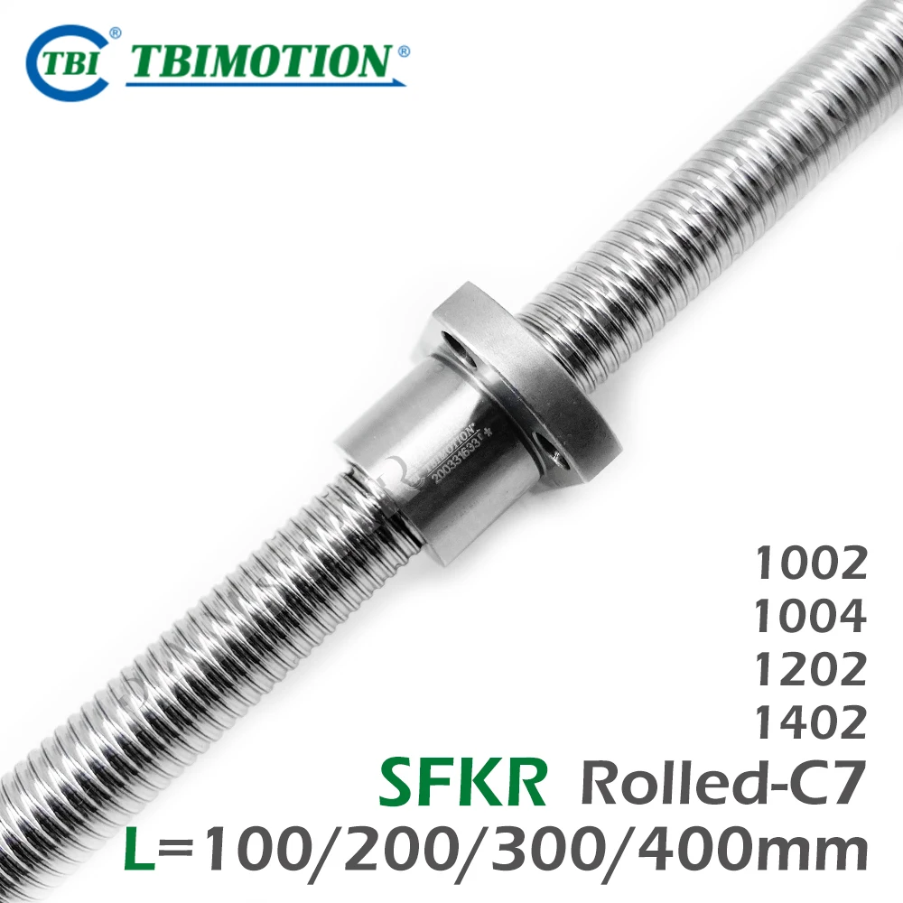 TBI SFKR1002  SFKR1004 SFKR1202 SFKR1402 C7 Ballscrew R10 R12 R14 Miniature 3D Printer High Precision Low lead Medical Equipment