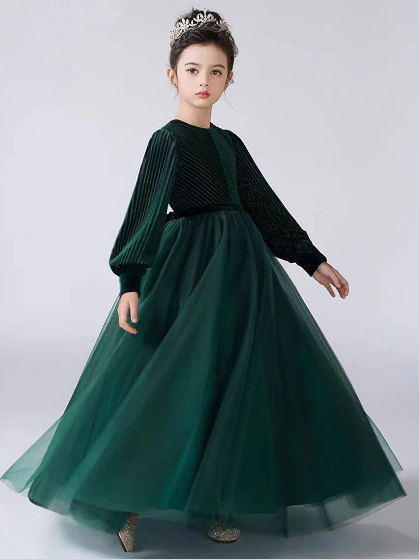 

Printed Girl Dress Egg Girl Birthday Party Dress Beauty Pageant Piano Dress