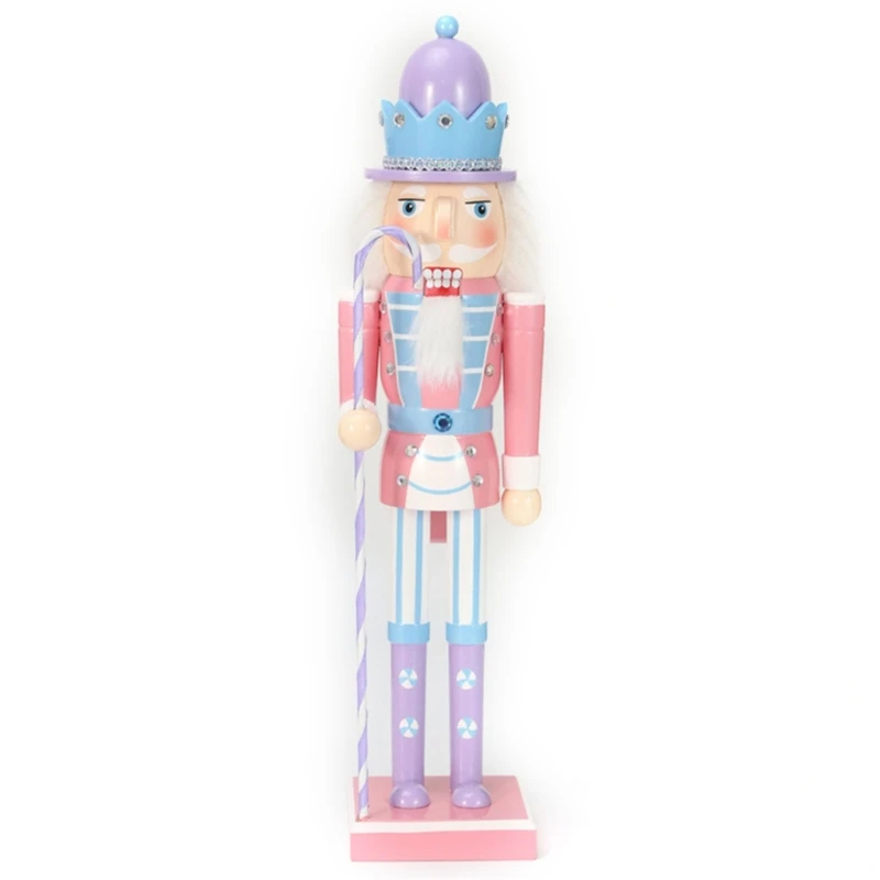 Christmas Wood Nutcrackers Soldier Ornament 25cm Children New Year Present