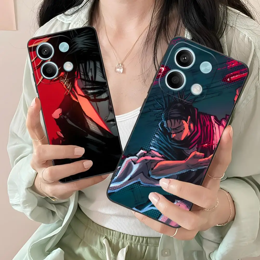 Jujutsu Kaisen Choso Mobile Phone Case for Xiaomi Redmi Note 14 13 12 11 A5 3 2 1 Pro Plus 4G 5G Colour Protective Cover Luxury