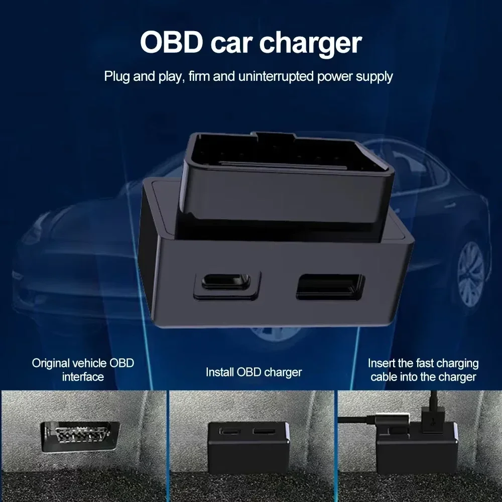 1 Stück OBD-Stecker für Tesla Model 3 Model Y X S OBD-Adapter zum Laden für Tesla Auto Model3 Modely OBD2 Splitter Ladeadapter – Detail 3