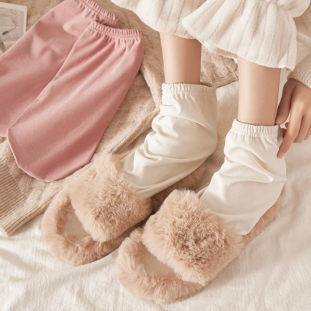 Room Socks Adults Sleeping Socks Winter Snow Home Maternity Sock Leg Warmer Carpet Sock Slippers Socks For Women Botas Feminina image 6