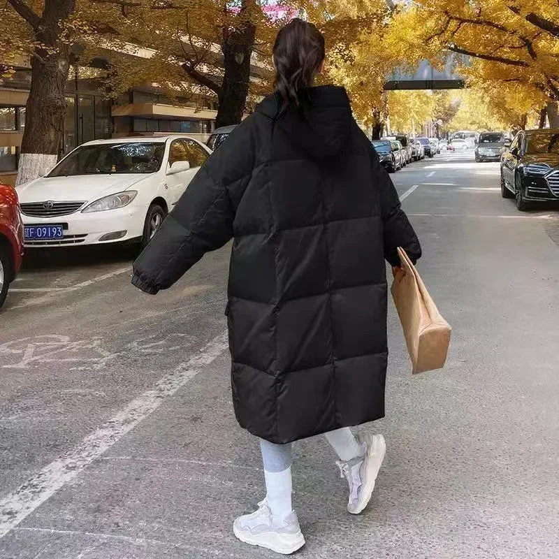 Oversize Coat Women Autumn Winter Jacket Women Parka Thick Long Down Cotton Coat Hooded Women and Men Couple Puffer Puffer Coat