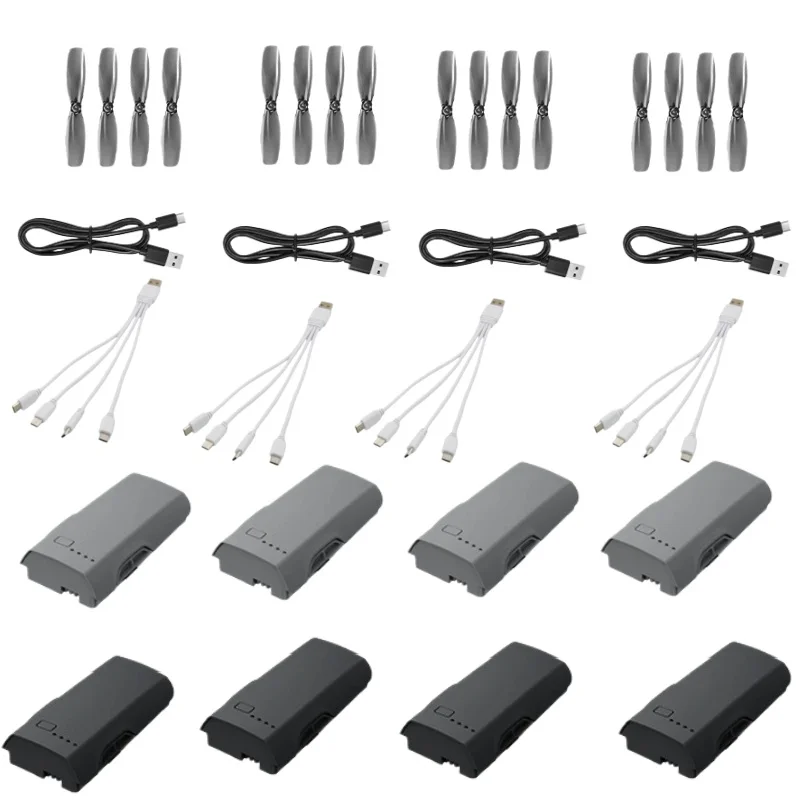 Z906 Drone Spare Parts Battery 3.7V 700mAh Propeller 4-in-1 Charging Line USB Charging Line  Accessories For Z906 MINI Drone