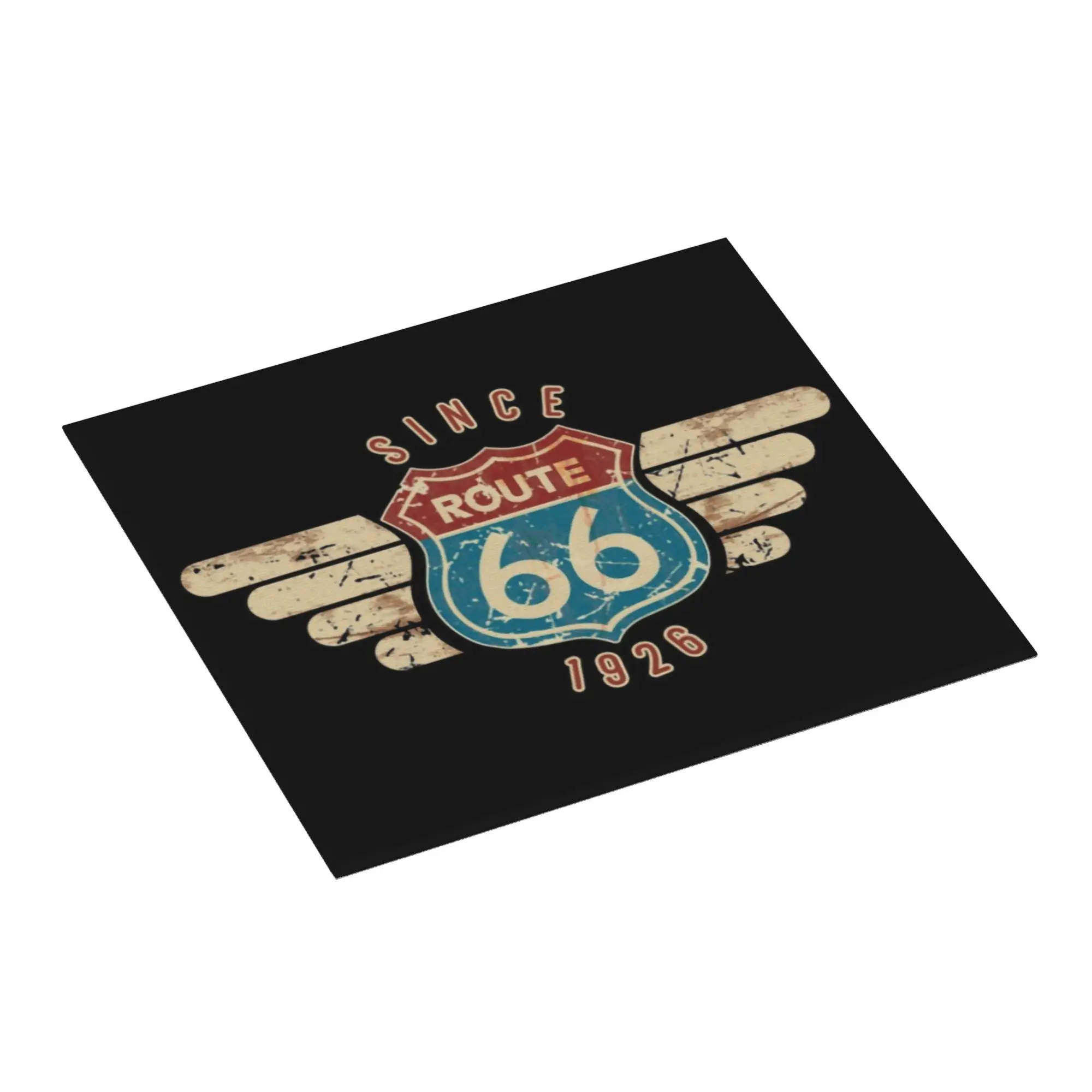 Drying Mat For Kitchen Route 66 Sign Since 1926 Water Absorbent Waterproof Reusable  On Slip Kitchen Counter Protector Mat