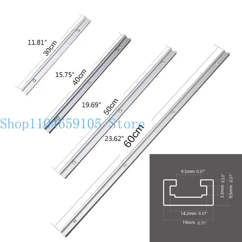 652F Fixture Slot Router Table Woodworking Tool Profil Jig Ganda 30/40/50/60cm Untuk Router Table Bandsaws Diy Tools