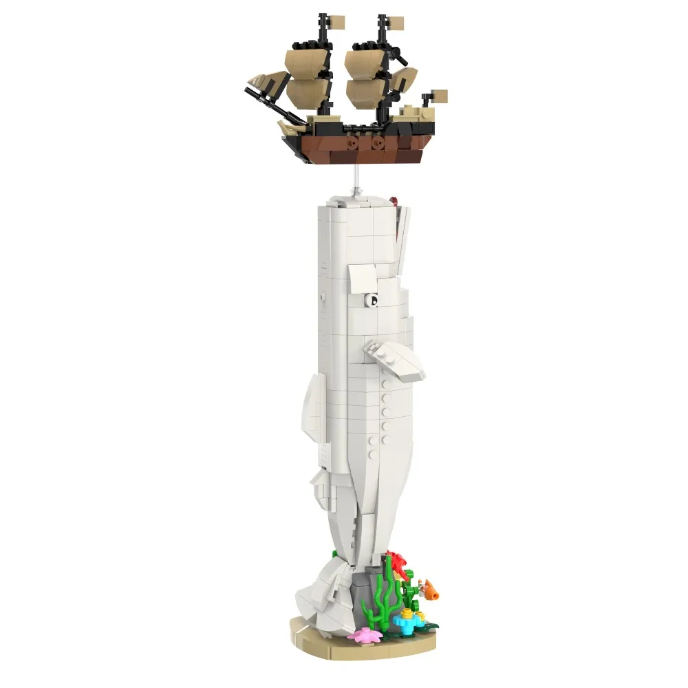 gobricks-moc-creativity-moby-dick-building-blocks-model-movie-story-whale-bricks-diy-assembled-toy-for-children-gift