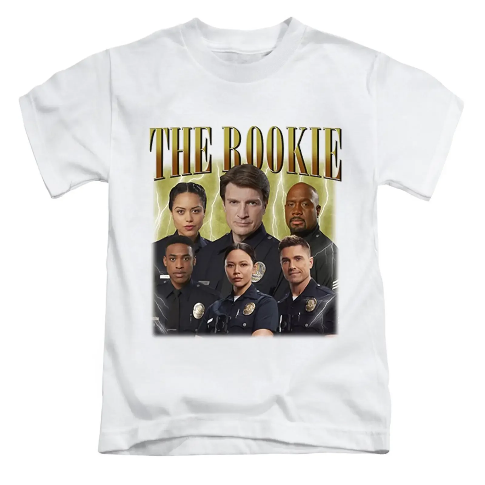 The Rookie Montage Erwachsene T Shirt Fun TV Retro Style Top Neu vintage Washed fashion designer clothes Comfortable homme