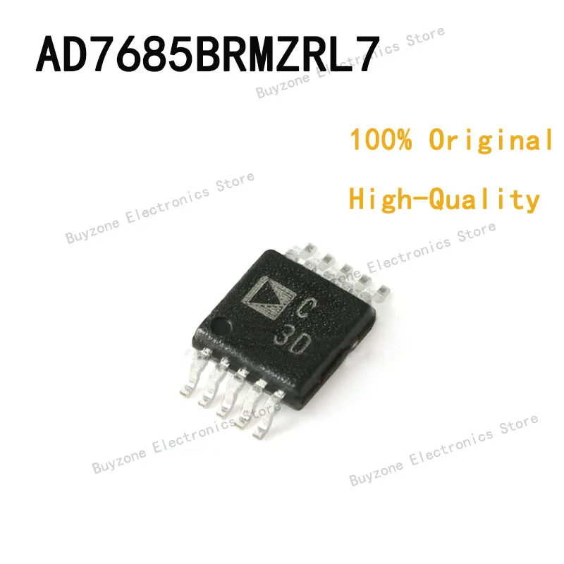 

5PCS/LOT 100% original quality AD7685BRMZRL7 C3D 1-Channel Single ADC SAR 250ksps 16-bit Serial 10-Pin MSOP T/R