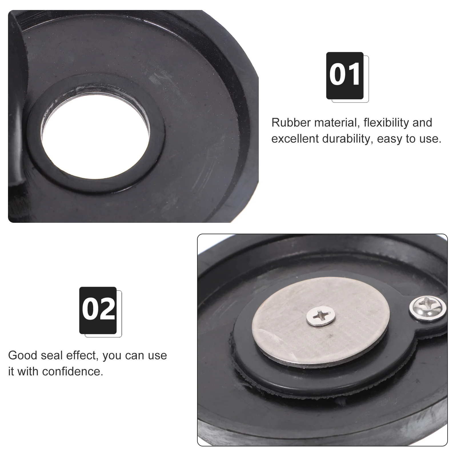 

2Pcs Water Pump Mushroom Forbidden Bowl Rubber Replacement Cup Durable Water Stopping Bowl for Manual Hand Pump Repair