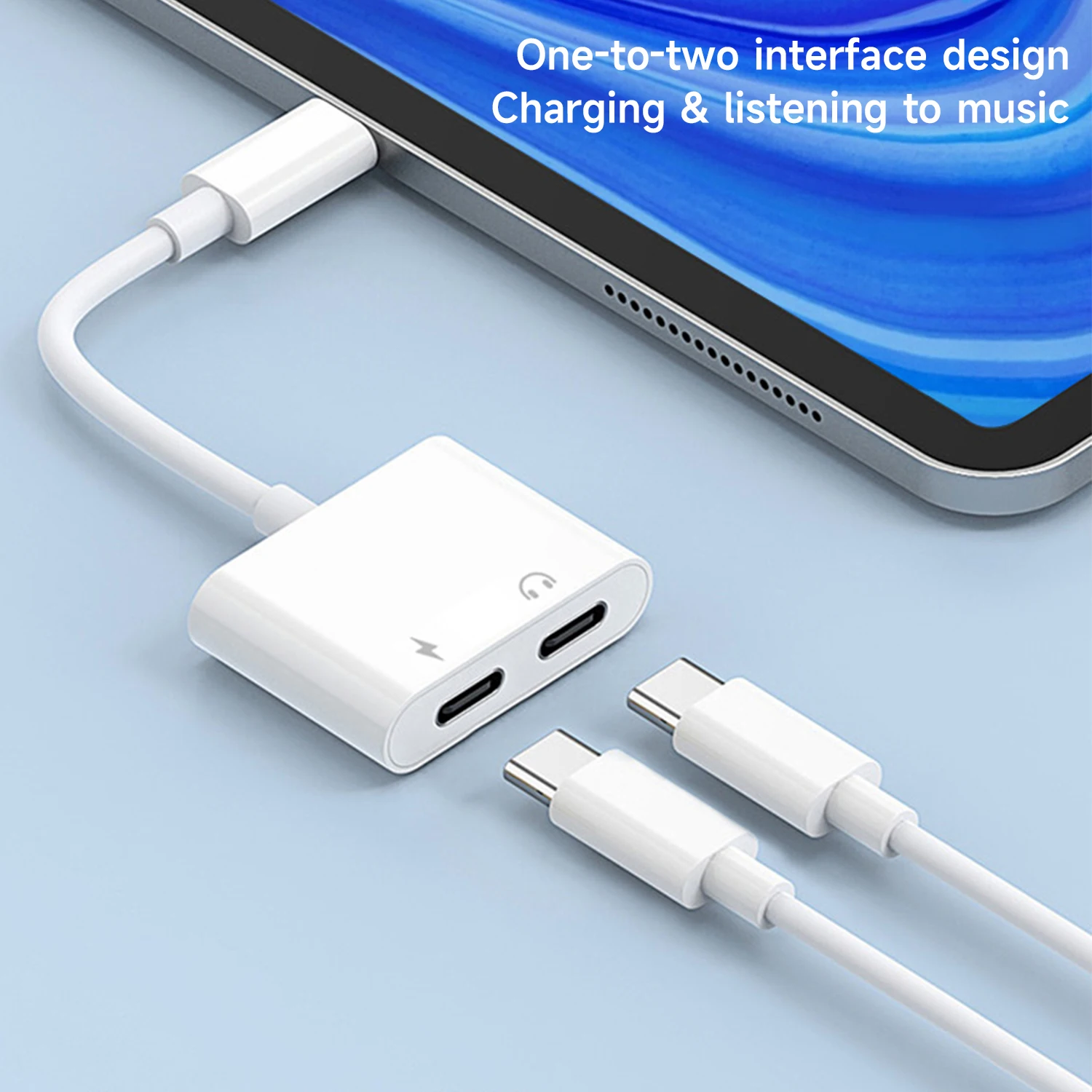 Аудиоадаптер UKGO 2 в 1 с USB C на разъем 3,5 мм Type-C, кабель для зарядки Aux 3,5 мм для Samsung, Xiaomi, Huawei, проводной наушник