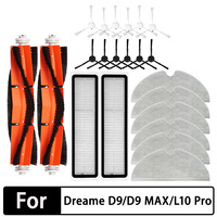 For Dreame Bot D9 Accessories D9 Max Robot Vacuum Cleaner HEPA filter Main Side Brush Mop Cloths Replacement spare parts