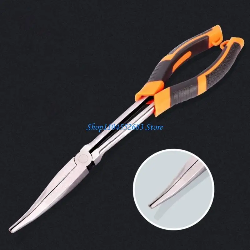 

Y6GD Long 11inch Needle Nose Pliers Multifunction Fishing Electrician Tool
